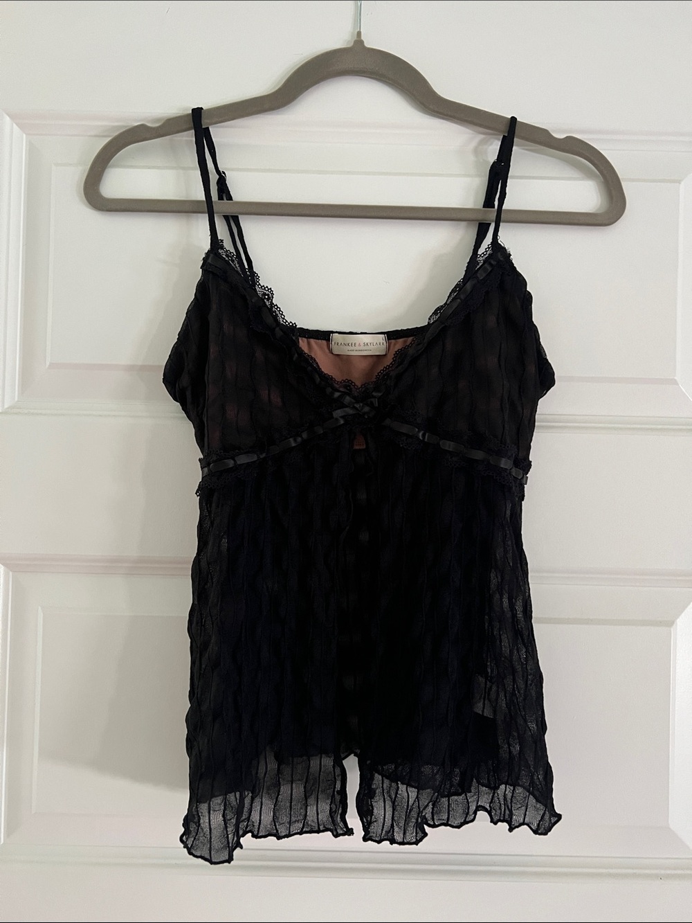 Y2K Babydoll Lace Camisole L